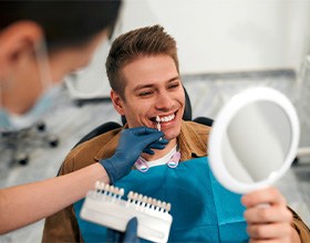 Patient in Boca Raton getting teeth whitening